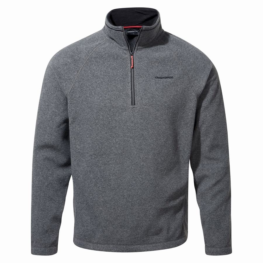 Craghoppers Corey Half Zip Miesten Neulepusero Mustat | DFP6217DY