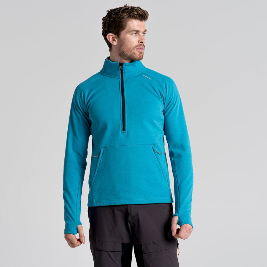 Craghoppers Dynamic Pro Half Zip Miesten Neulepusero Sininen | TGI6069RZ