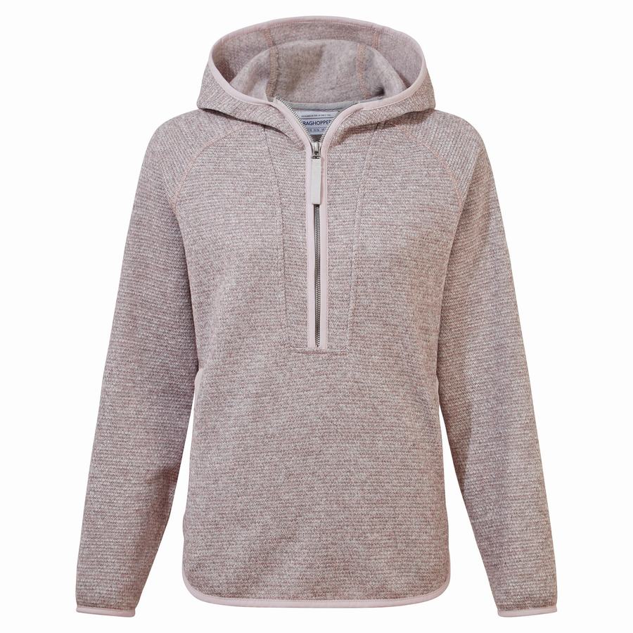 Craghoppers Elena Hupullinen Half Zip Naisten Neulepusero Pinkki | PCZ8740JD