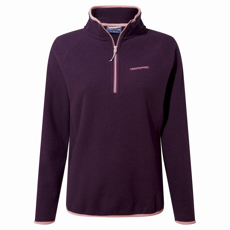 Craghoppers Milia Half Zip Naisten Neulepusero Syvä Violetit | MVP6793NW