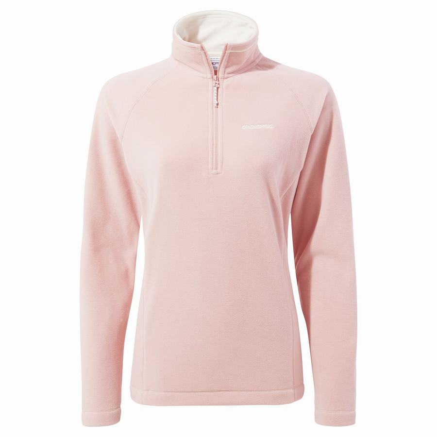 Craghoppers Miska Half Zip Naisten Neulepusero Pinkki | FGA30100VW