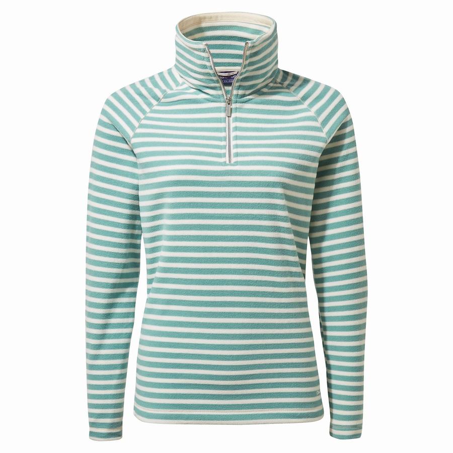 Craghoppers Natalia Half Zip Naisten Neulepusero Stripes | RMU6971UK