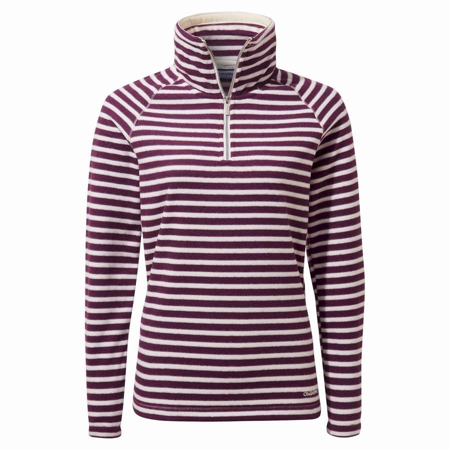 Craghoppers Natalia Half Zip Naisten Neulepusero Violetit | YGS951XM