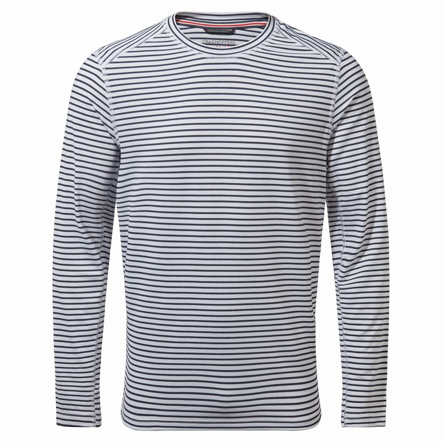 Craghoppers NosiLife Talen Long Sleeved Miesten T-paidat Valkoinen | GXI486ZG