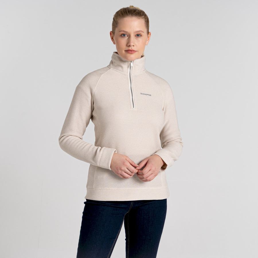 Craghoppers Pharah Half Zip Naisten Neulepusero Valkoinen | JXN6015MX