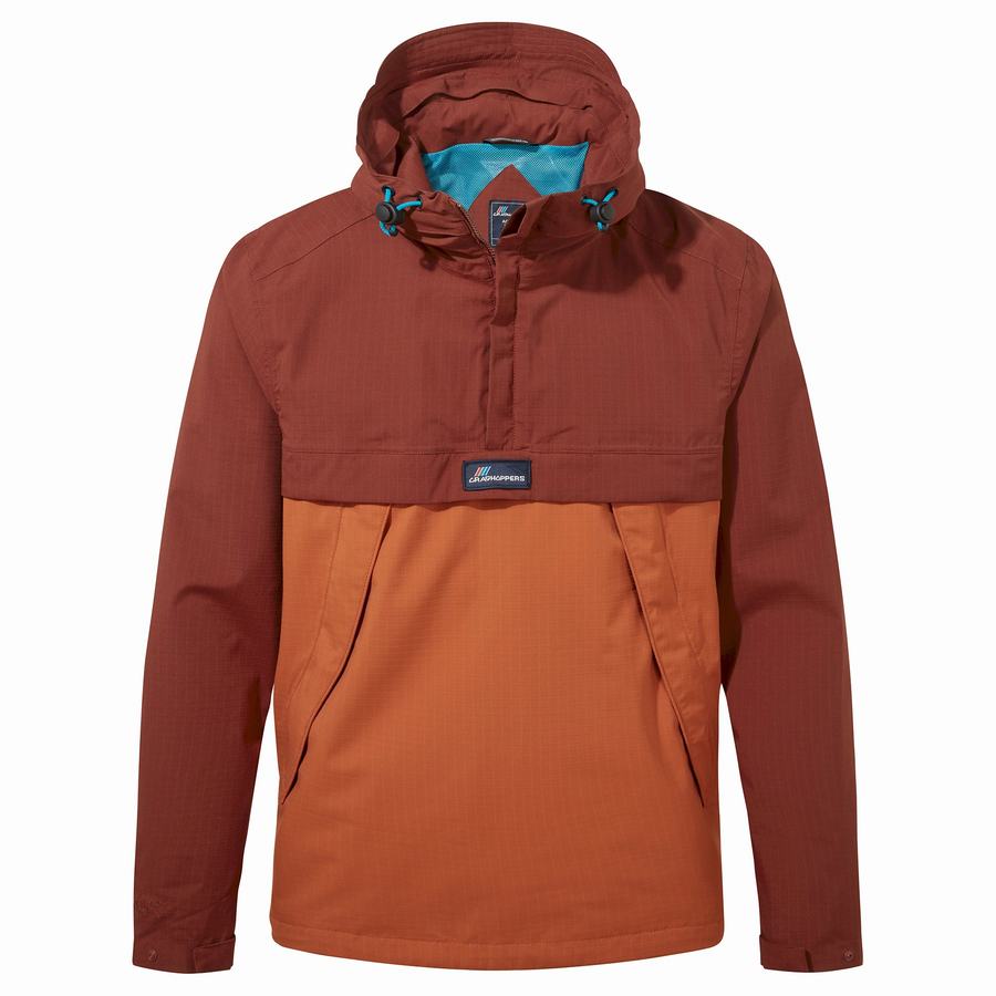 Craghoppers Vedenpitävät Anderson Cagoule Miesten Takki Punainen Oranssi | CHR3083UH