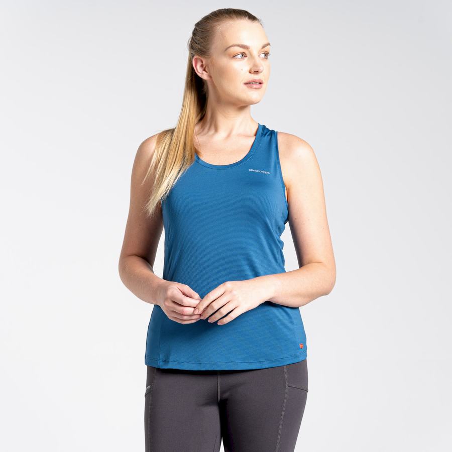 Craghoppers Aliso Vest Top Naisten T-paidat Sininen | CEE9247WI