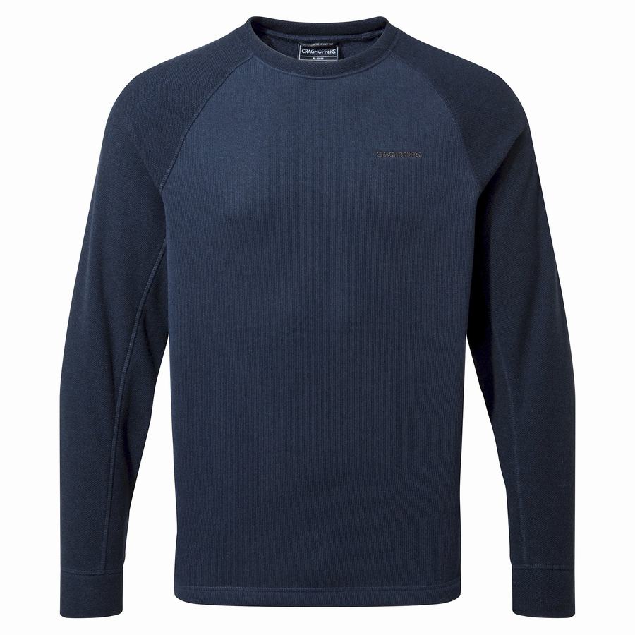 Craghoppers Barker Jumper Miesten Puserot Sininen Laivastonsininen | ZCV8346FU