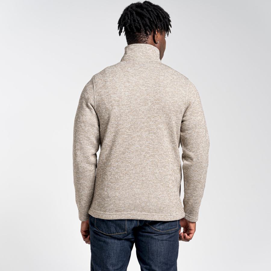 Craghoppers Barona Half Zip Miesten Neulepusero Beige | TJS344HT