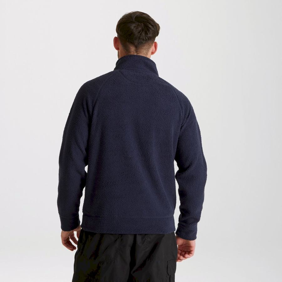 Craghoppers Cason Half-Zip Miesten Neulepusero Sininen Laivastonsininen | OWG8490XD