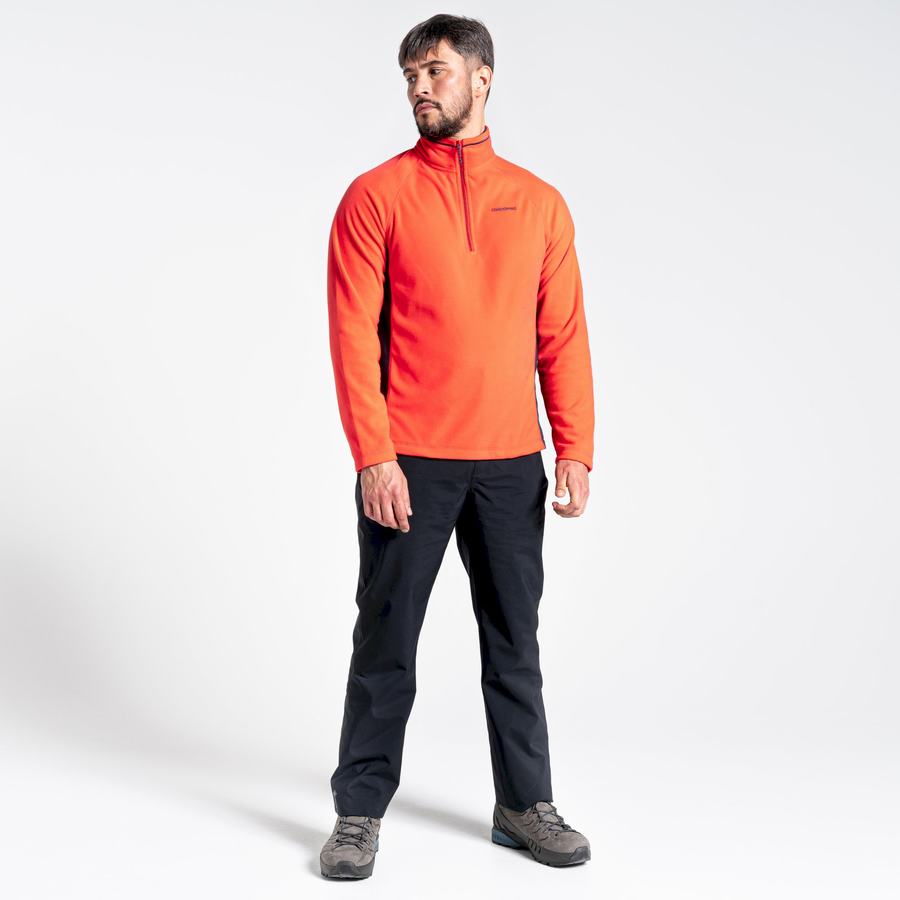 Craghoppers Corey Half Zip Miesten Neulepusero Oranssi Punainen Laivastonsininen | BVY10085UP