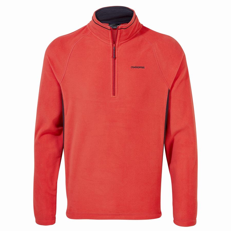 Craghoppers Corey Half Zip Miesten Neulepusero Oranssi Punainen Laivastonsininen | BVY10085UP