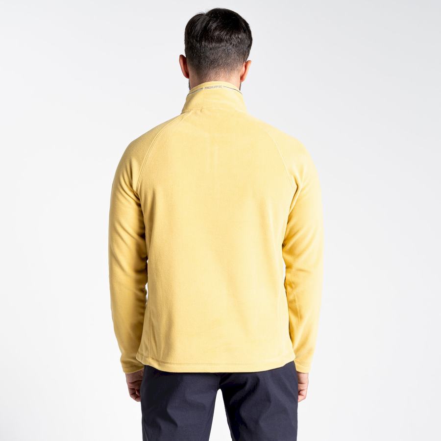 Craghoppers Corey Half Zip Miesten Neulepusero Keltainen | CJC8448NO