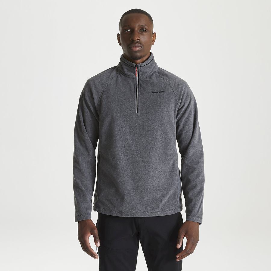 Craghoppers Corey Half Zip Miesten Neulepusero Mustat | DFP6217DY