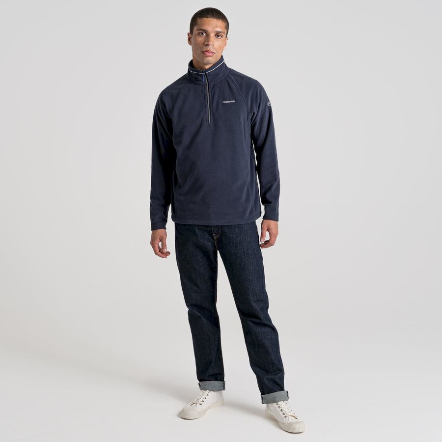 Craghoppers Corey Half Zip Miesten Neulepusero Laivastonsininen Sininen | JZK3878FH