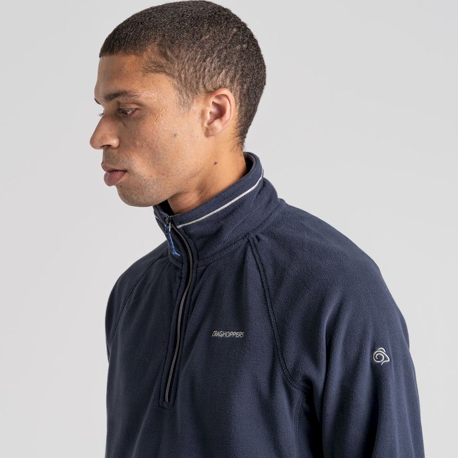 Craghoppers Corey Half Zip Miesten Neulepusero Laivastonsininen Sininen | JZK3878FH