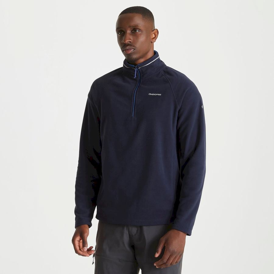 Craghoppers Corey Half Zip Miesten Neulepusero Laivastonsininen | QQV9736TS