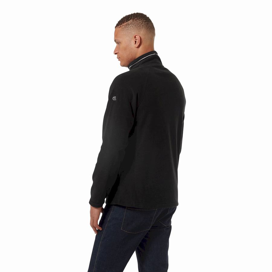 Craghoppers Corey Half Zip Miesten Neulepusero Mustat | VFZ639GY