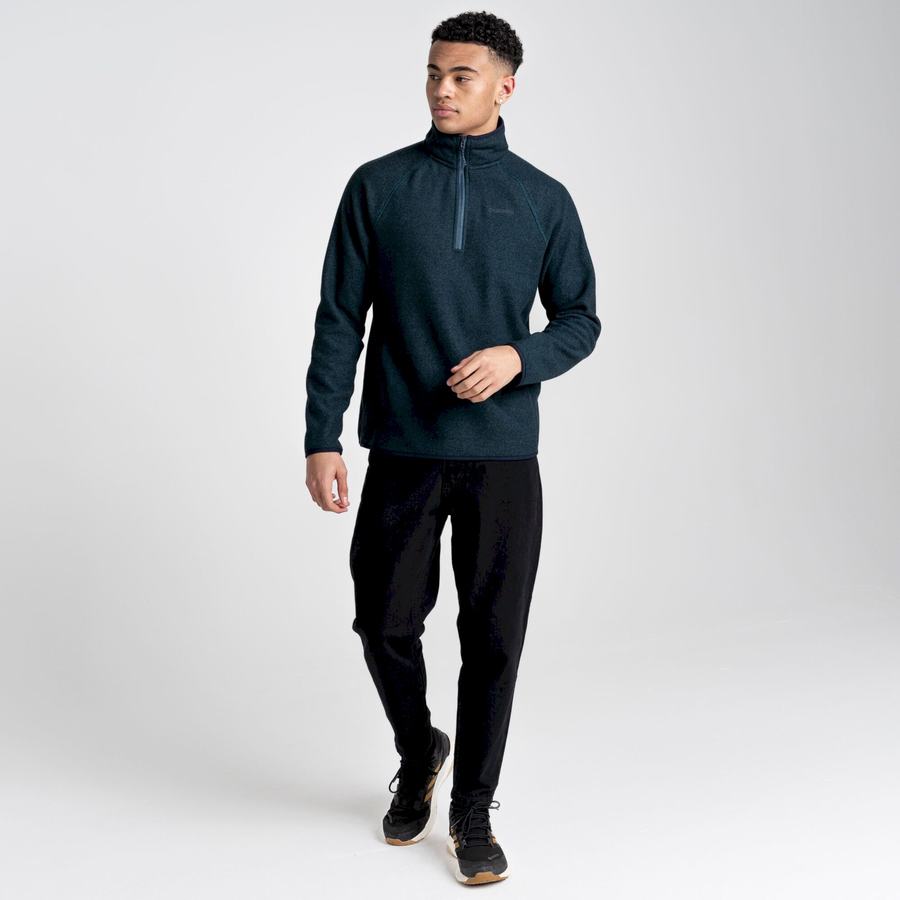 Craghoppers Durrus Half Zip Miesten Neulepusero Tummansininen | WMB878LB