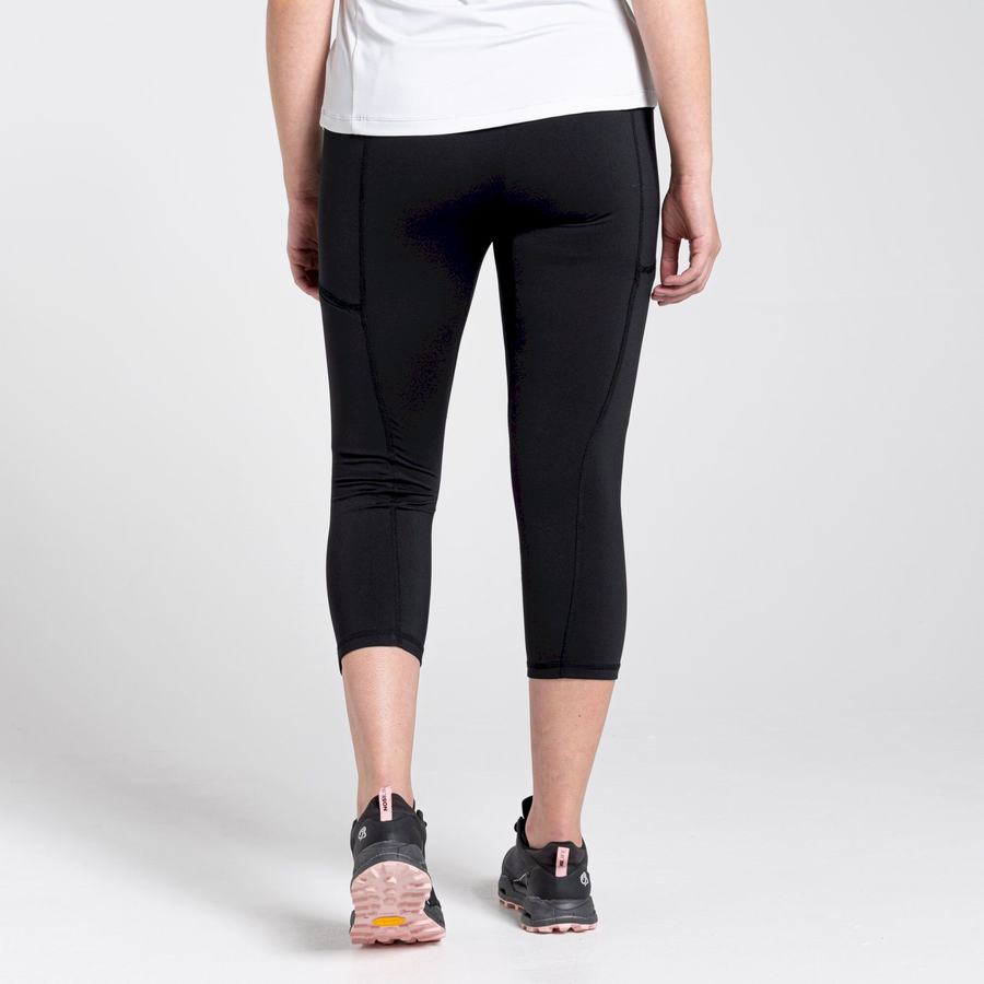 Craghoppers Dynamic Cropped Naisten Leggingsit Mustat | KDP4994HR