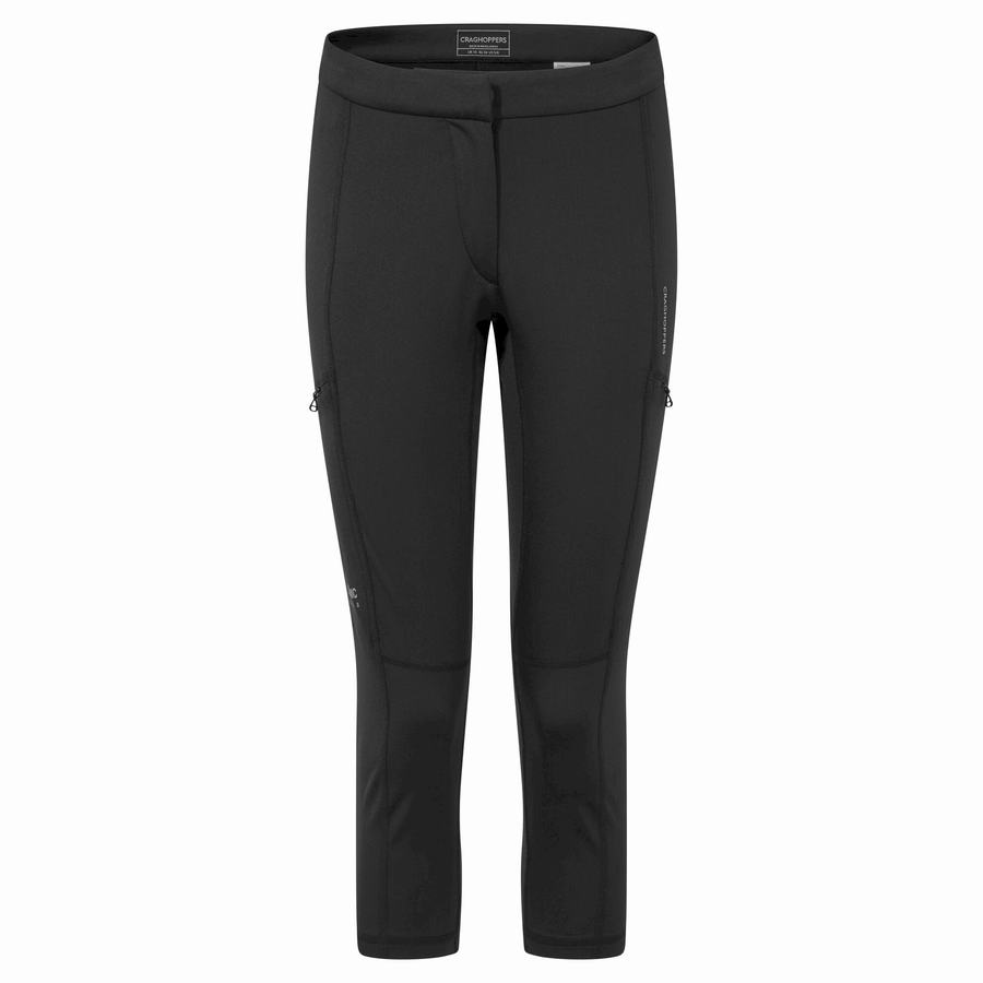 Craghoppers Dynamic Cropped Naisten Leggingsit Mustat | KDP4994HR