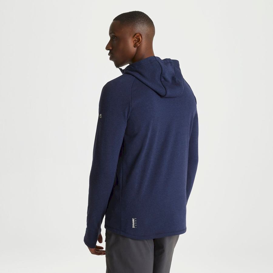 Craghoppers Dynamic Hupullinen Half Zip Miesten T-paidat Sininen Laivastonsininen | EUG7593WV