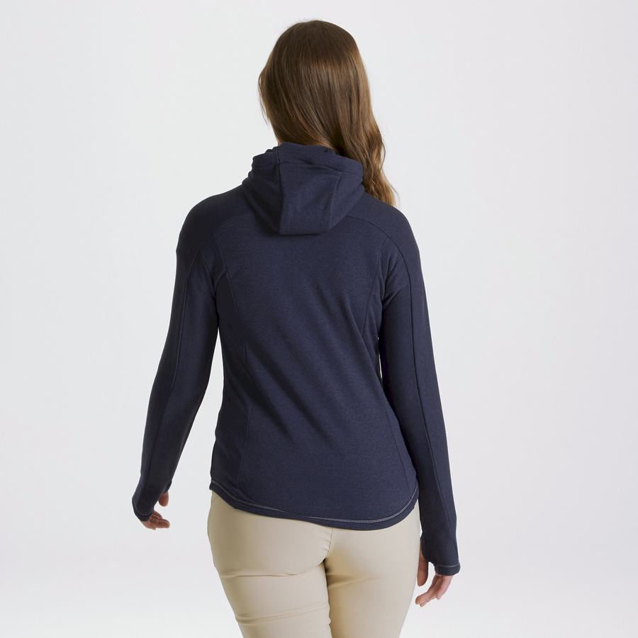 Craghoppers Dynamic Hupullinen Half Zip Naisten T-paidat Sininen Laivastonsininen | MDN2592EL