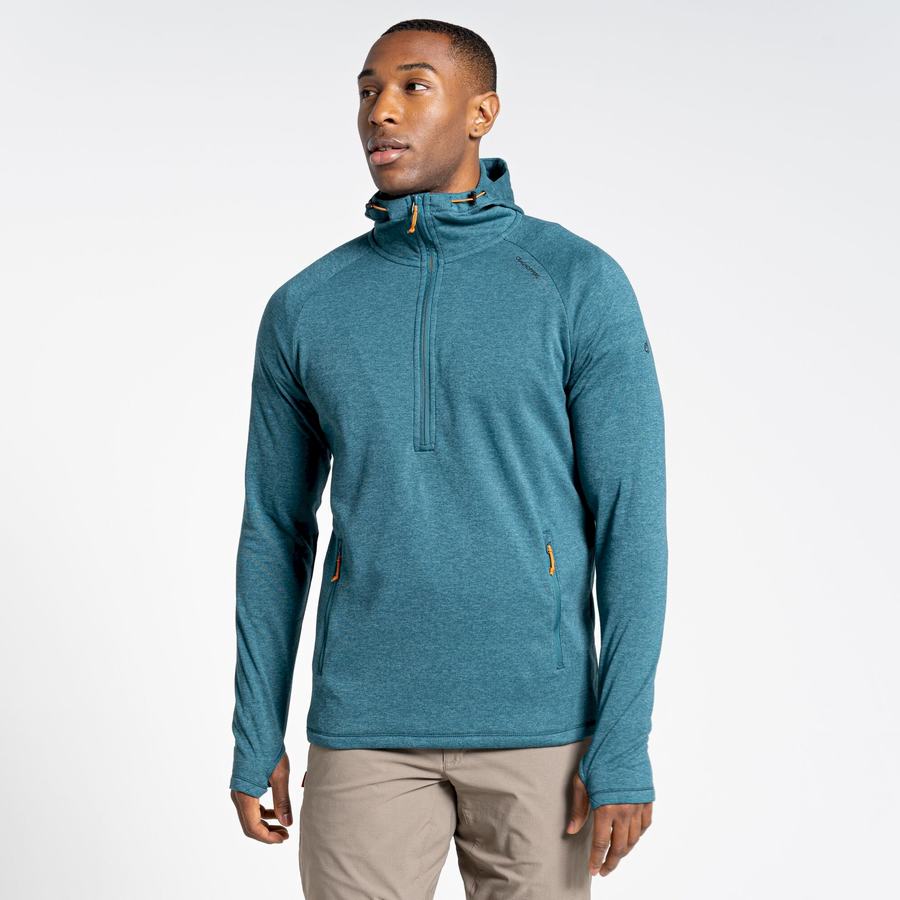 Craghoppers Dynamic Hupullinen Half Zip Top Miesten T-paidat Vihreä | MNX1978AV