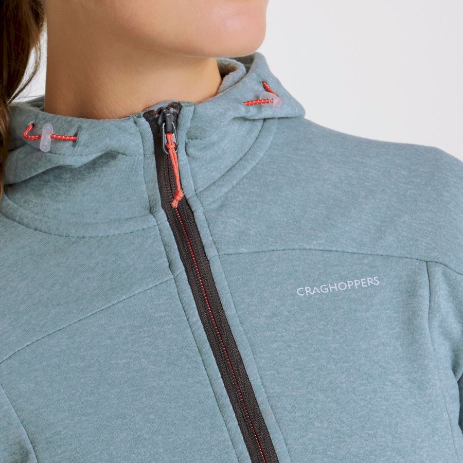 Craghoppers Dynamic Hupullinen Half Zip Naisten Neulepusero Vaaleanvihreä | OGH828NN