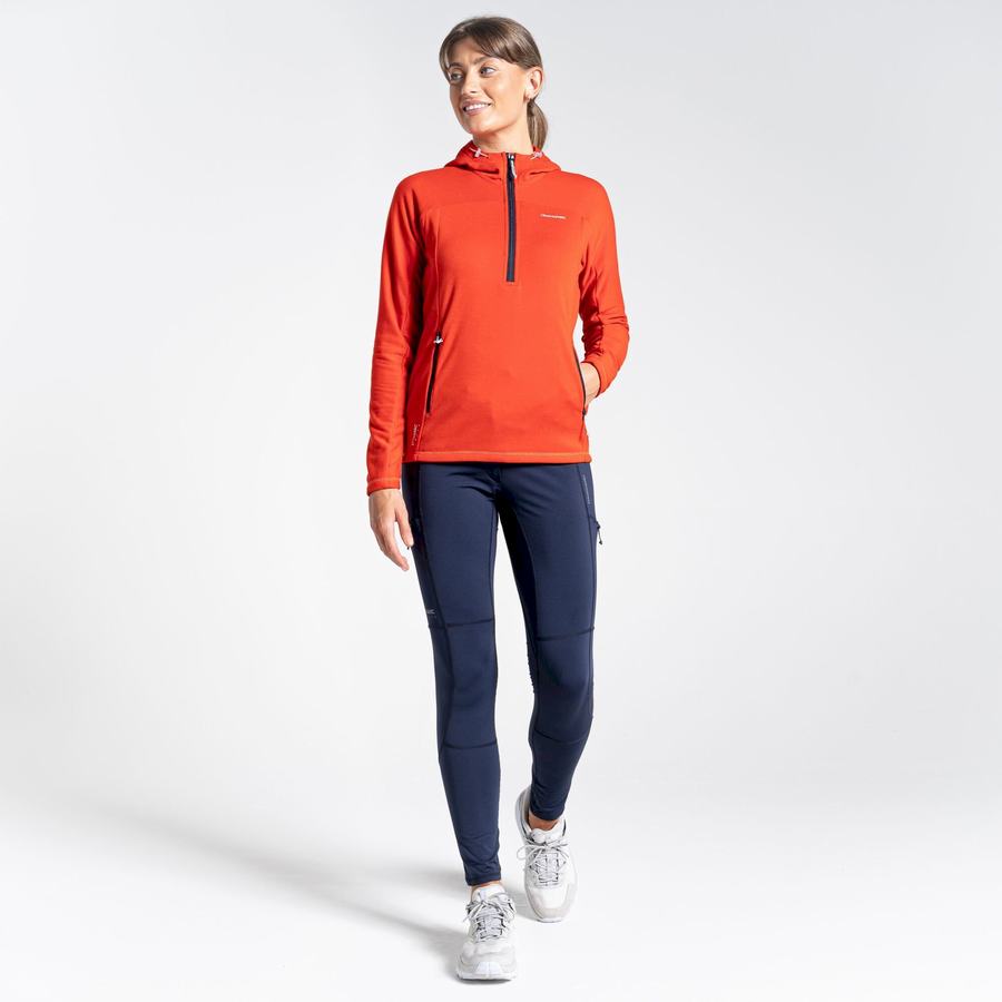 Craghoppers Dynamic Hupullinen Half Zip Top Naisten T-paidat Oranssi | PIH5093DC