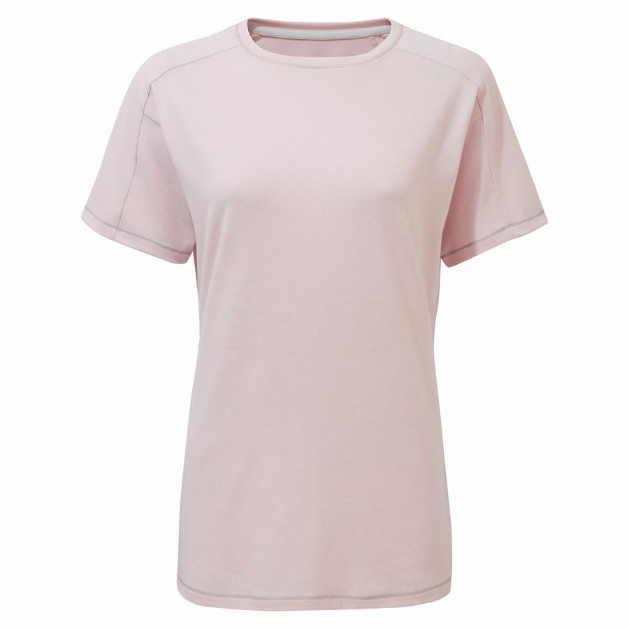 Craghoppers Dynamic Lyhyt Sleeved Naisten T-paidat Pinkki | NEQ1371ZK