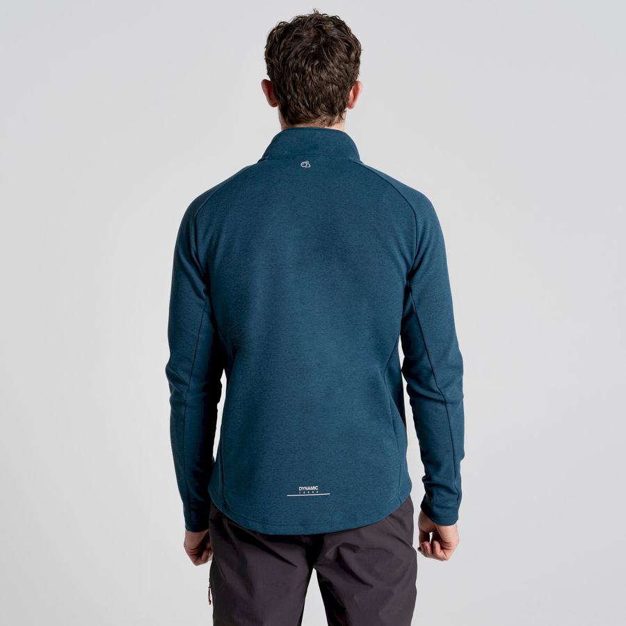 Craghoppers Dynamic Pro Half Zip Miesten Neulepusero Tummansininen | IZE2428KN