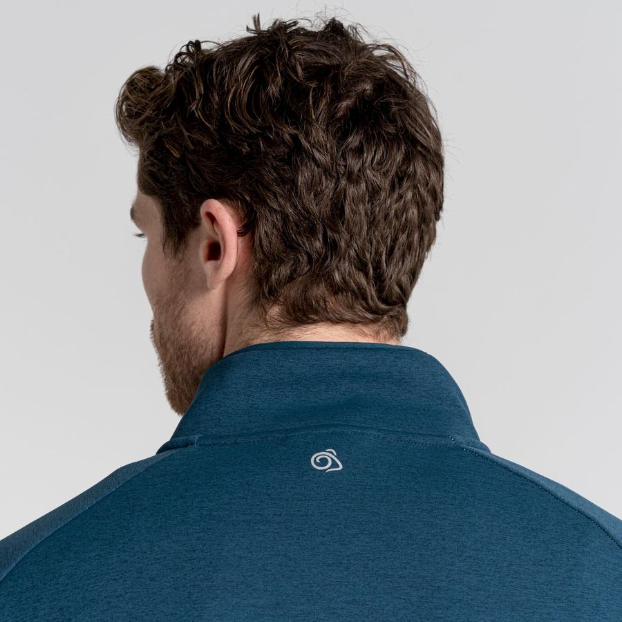 Craghoppers Dynamic Pro Half Zip Miesten Neulepusero Tummansininen | IZE2428KN