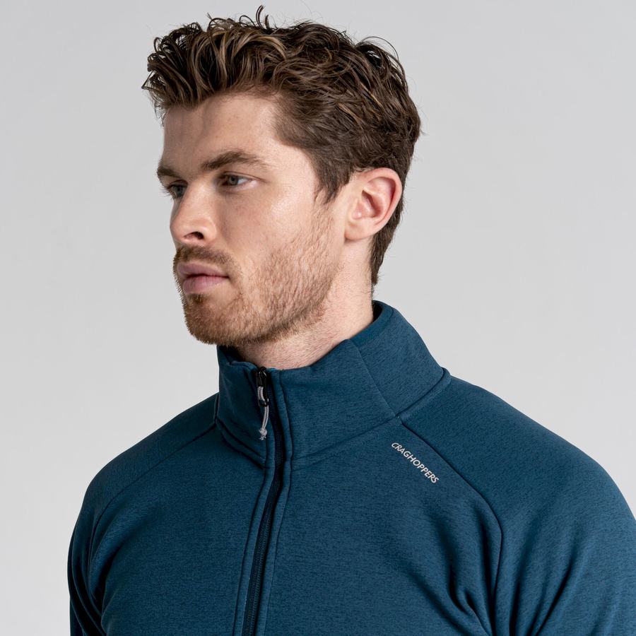 Craghoppers Dynamic Pro Half Zip Miesten Neulepusero Tummansininen | IZE2428KN