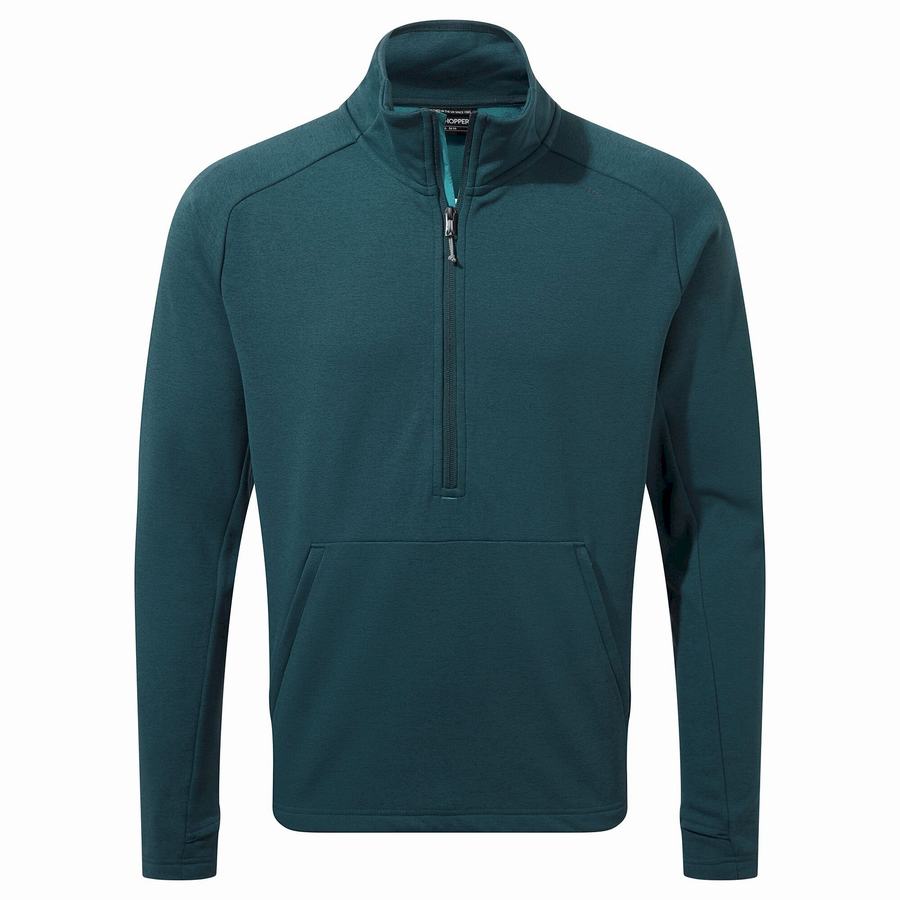 Craghoppers Dynamic Pro Half Zip Miesten Neulepusero Tummansininen | IZE2428KN