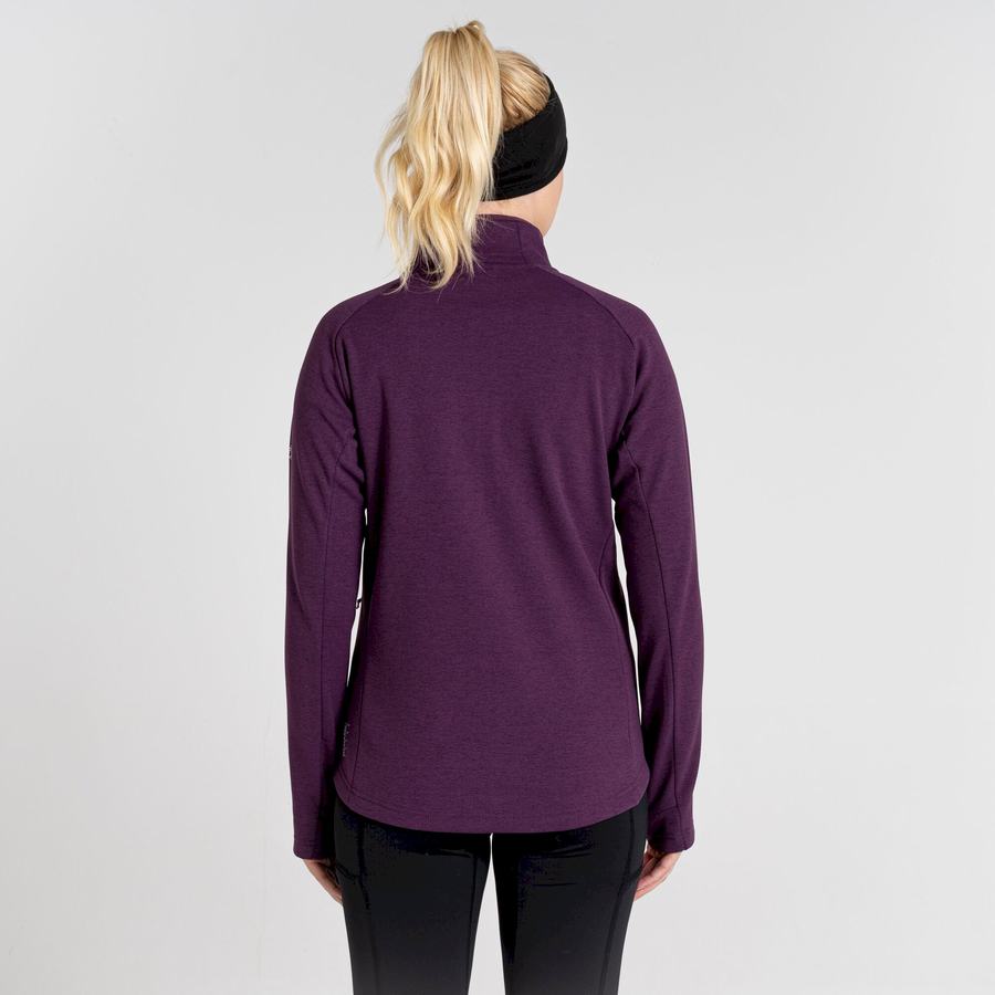 Craghoppers Dynamic Pro Half Zip Naisten Neulepusero Syvä Violetit | TAU2223PF