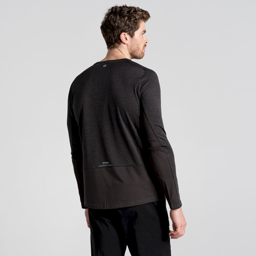 Craghoppers Dynamic Pro Long Sleeved Miesten T-paidat Mustat | ASA4879CQ