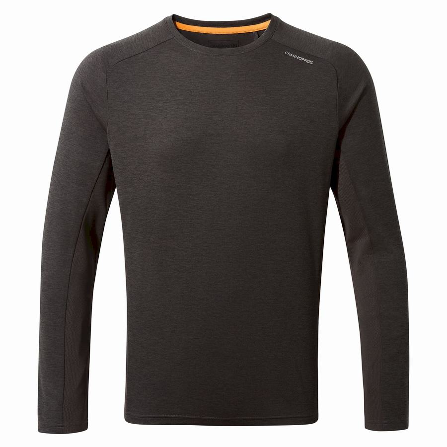 Craghoppers Dynamic Pro Long Sleeved Miesten T-paidat Mustat | ASA4879CQ