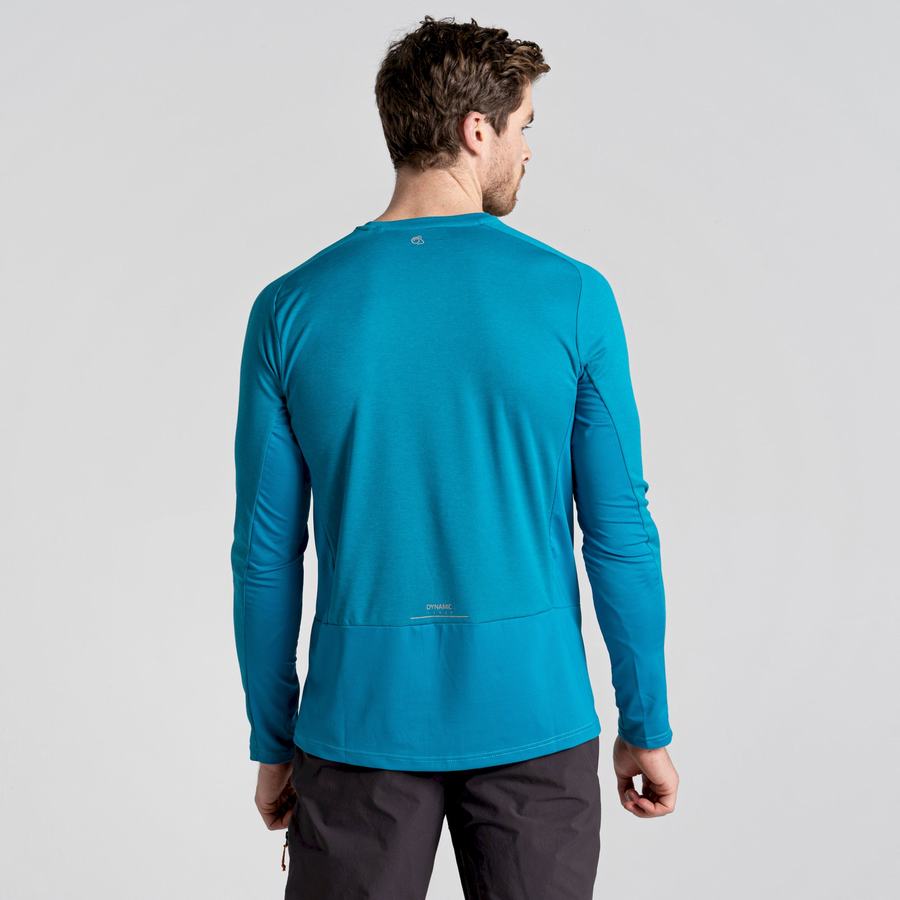 Craghoppers Dynamic Pro Long Sleeved Miesten T-paidat Sininen | SMH184BF