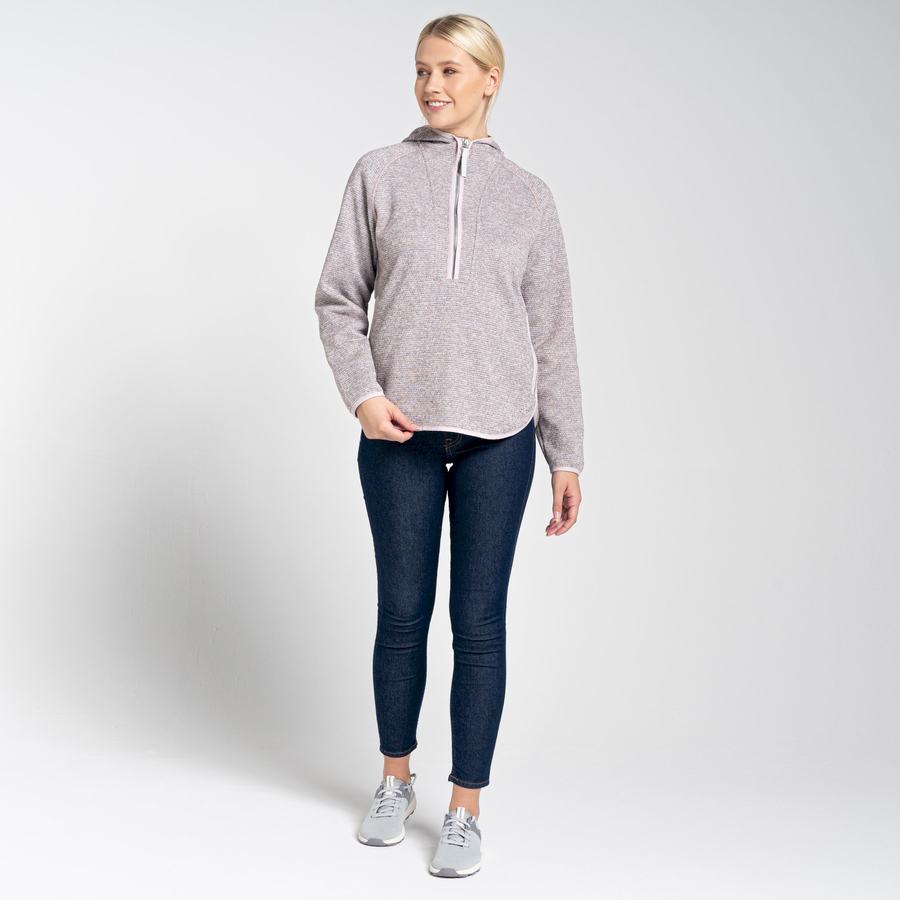 Craghoppers Elena Hupullinen Half Zip Naisten Neulepusero Pinkki | PCZ8740JD