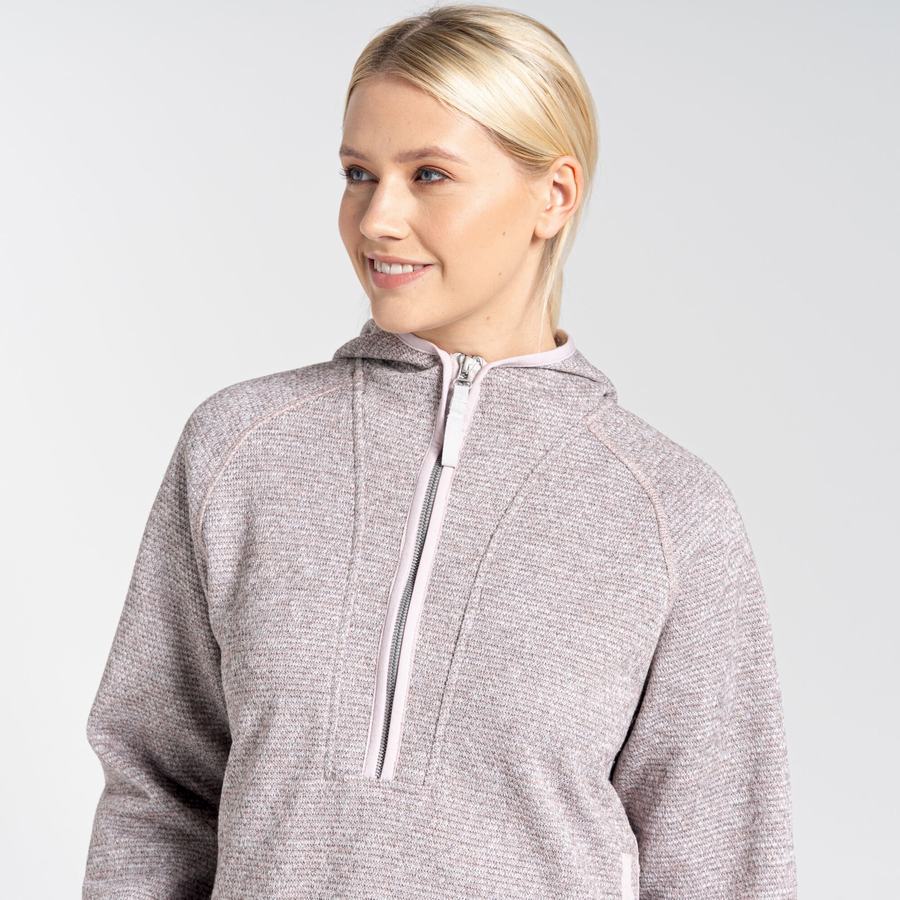 Craghoppers Elena Hupullinen Half Zip Naisten Neulepusero Pinkki | PCZ8740JD