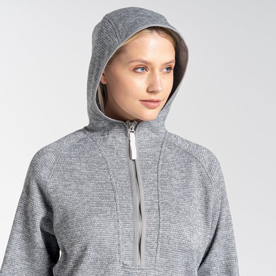 Craghoppers Elena Hupullinen Half Zip Naisten Neulepusero Harmaat | PQX7129GG