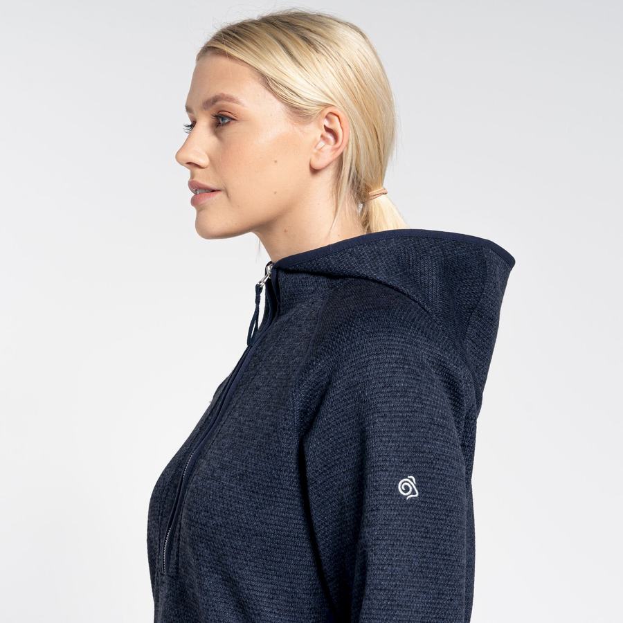 Craghoppers Elena Hupullinen Half Zip Naisten Neulepusero Sininen Laivastonsininen | VMC9964TO