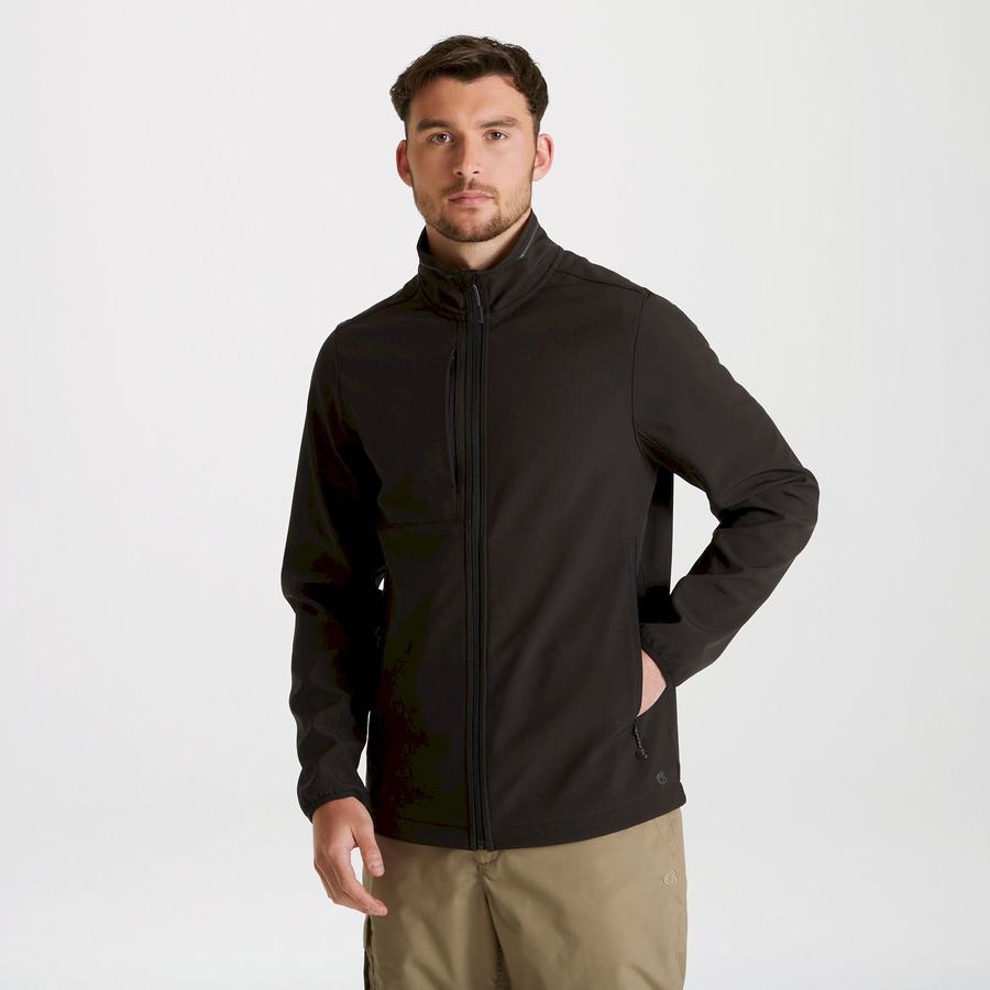 Craghoppers Expert Basecamp Softshell Miesten Takki Mustat | EXL4988DL