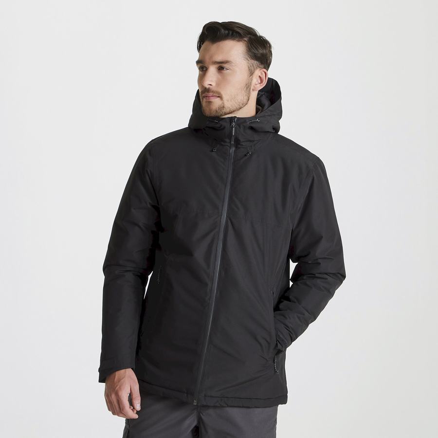 Craghoppers Expert Thermic Insulated Miesten Takki Mustat | OQU2398ZK