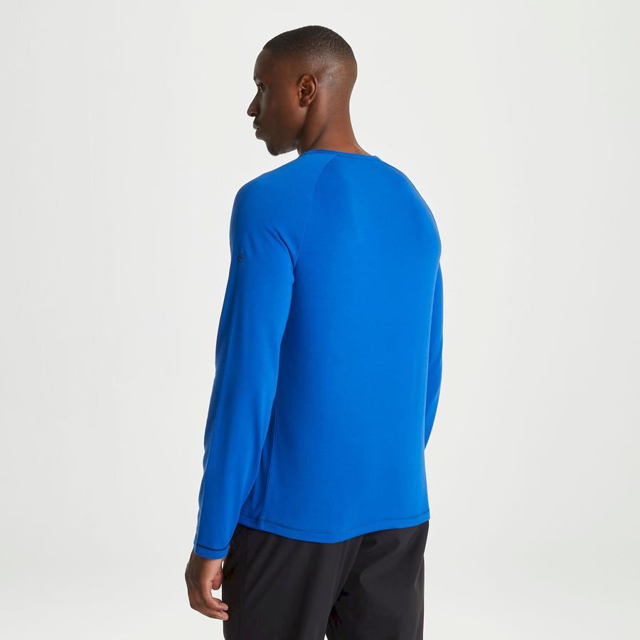 Craghoppers First Layer Long-Sleeved Miesten T-paidat Sininen | BLI7683KR