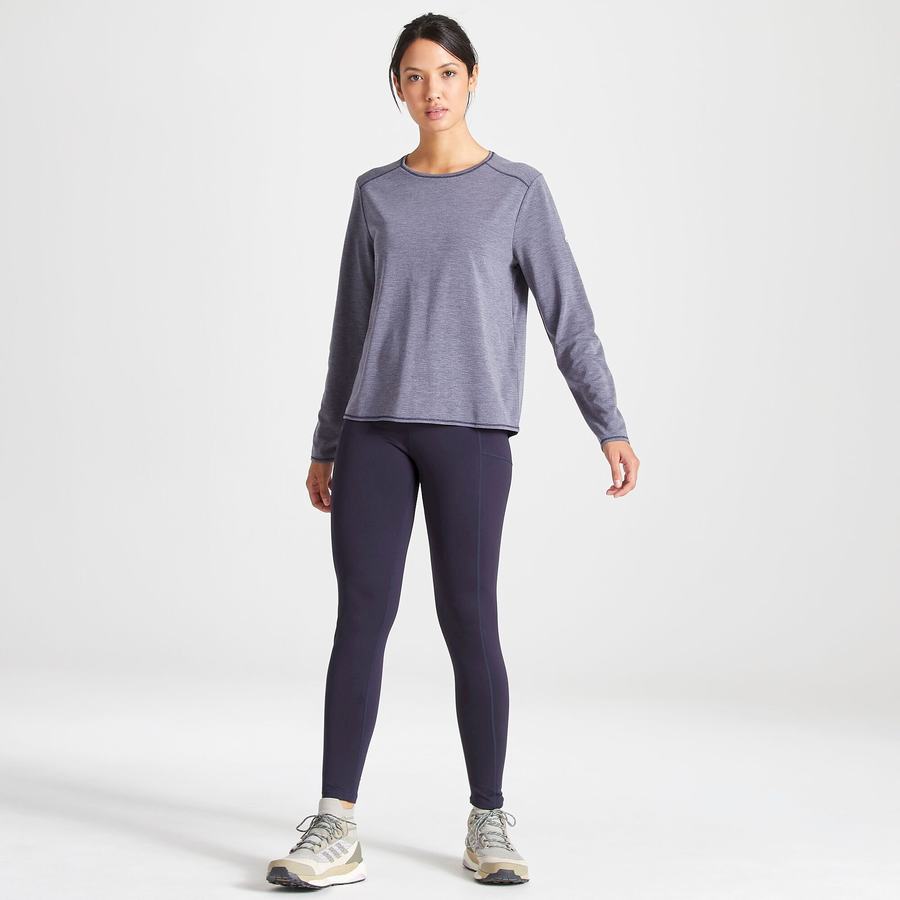 Craghoppers First Layer Long Sleeved Naisten T-paidat Sininen Laivastonsininen | EKK2744GC