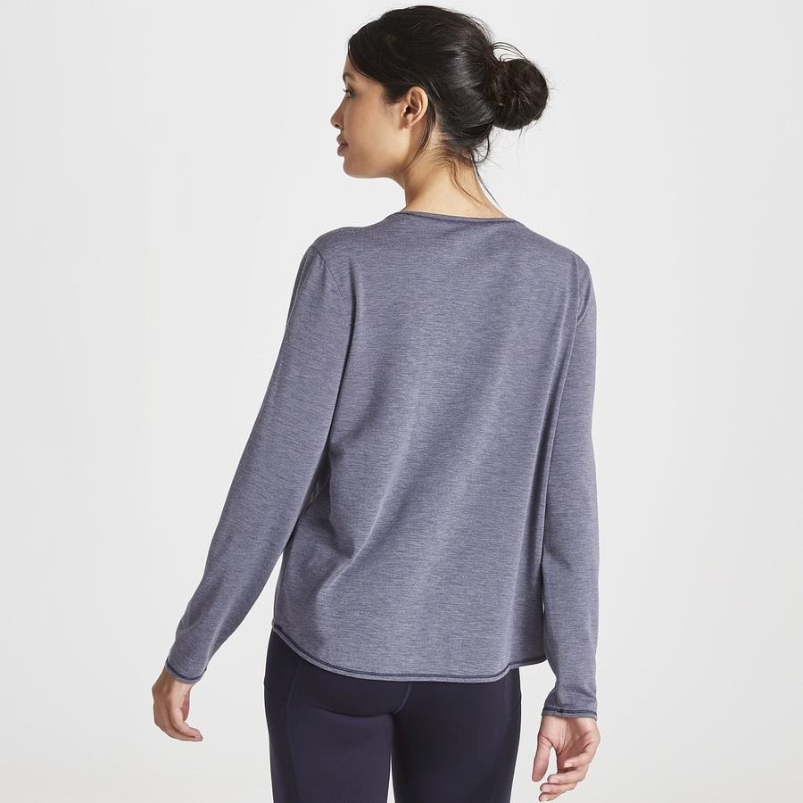 Craghoppers First Layer Long Sleeved Naisten T-paidat Sininen Laivastonsininen | EKK2744GC