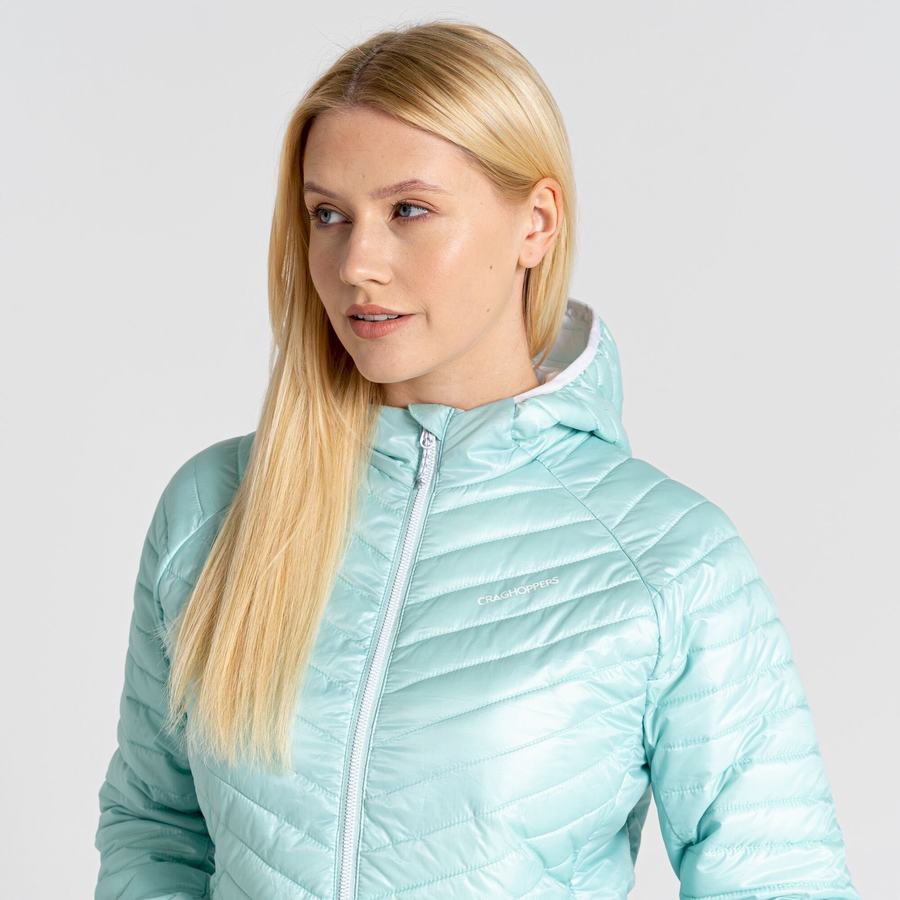 Craghoppers Insulated ExpoLite Hupullinen Naisten Takki Vihreä | FXK3876DM