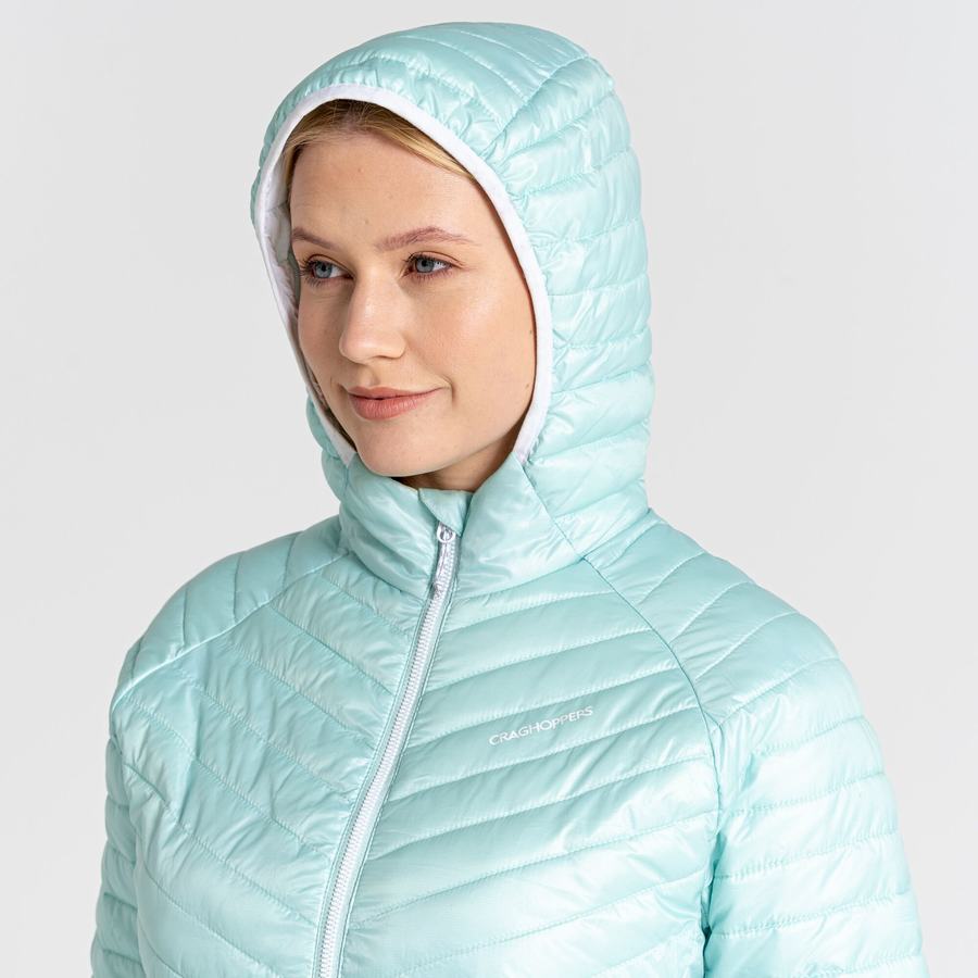 Craghoppers Insulated ExpoLite Hupullinen Naisten Takki Vihreä | FXK3876DM